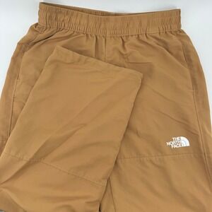The North Face Womens Tan Nylon Hiking Pants Elastic Waist Regular Size Medium